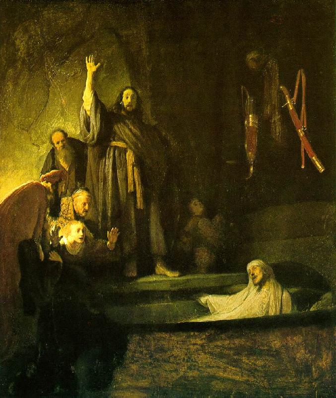 REMBRANDT Harmenszoon van Rijn The Raising of Lazarus oil painting image